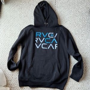 RVCA Black L Hoodie w/Logo